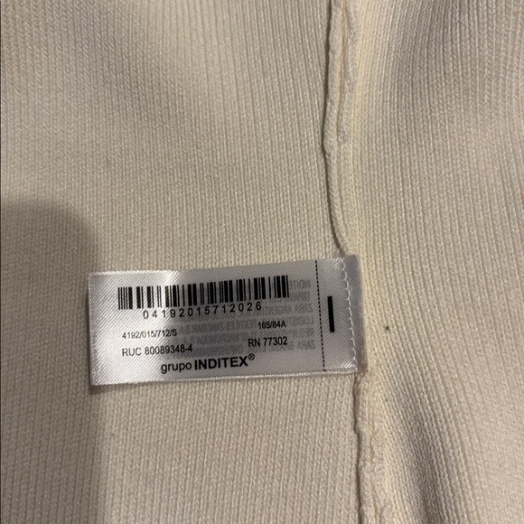 Zara Ivory Buttoned Sweater Vest, Sz Small, Gold buttons - Picture 11 of 11